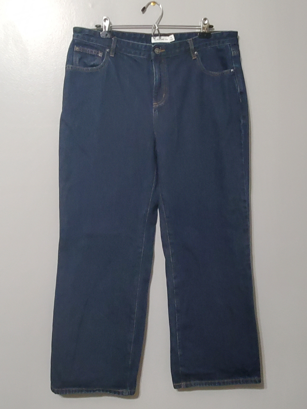 Glassons Wide Leg Women’s Jeans Cotton Dark Wash Size 14